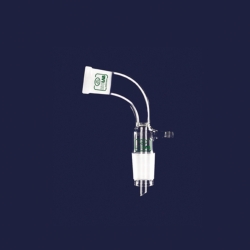Adaptadores para destilaci&oacute;n, vidrio de borosilicato 3.3, doblado 105&deg;