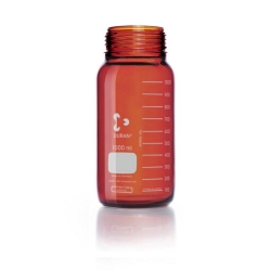 Wide-mouth bottles, DURAN&reg;, brown