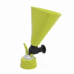 Tapones para residuos&nbsp;b.safe GL45, PPS, con embudo de llenado