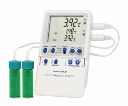 Temperaturdatenlogger Traceable&reg; Excursion-Trac&trade;, mit 2 Impfstoffflaschenf&uuml;hlern