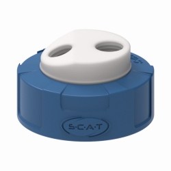 Tapones de seguridad para residuos, S 60/61, con conexi&oacute;n biselada para filtro de aire de escape