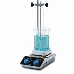 Agitador magn&eacute;tico con calefacci&oacute;n AREC 4 Digital set, con sonda de temperatura, varilla, pinza