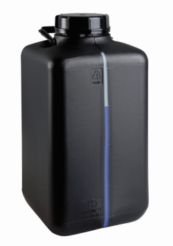 Sicherheitskanister mit Sichtstreifen, HDPE, elektrisch ableitf&auml;hig, mit UN-Zulassung