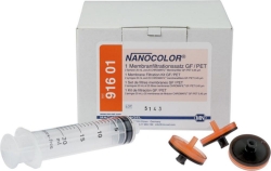 Accesorios NANOCOLOR&reg;, set de preparaci&oacute;n de muestra CHROMAFIL&reg;, PET, con prefiltro de fibra de vidrio