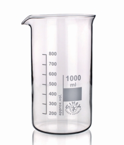 Vasos de precipitados, vidrio de borosilicato 3.3, forma alta