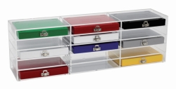 Gradilla de almacenamiento para cajas de portaobjetos, acr&iacute;lico