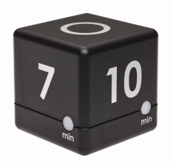 Kurzzeitwecker CUBE TIMER, schwarz