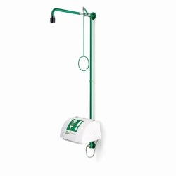 Notduschkombinationen ClassicLine mit Gesichtsdusche, Becken und Abdeckung