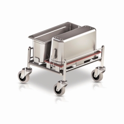 [LLG] Carros de limpieza Clino&reg; CR mini EM-GMP1, acero inoxidable