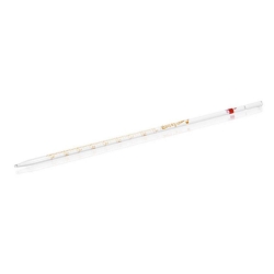 Graduated pipettes, soda-lime glass, class AS, amber stain graduation, type 3