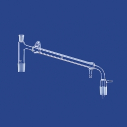 Destillierbrücken mit Liebig-Kühler und Vakuumvorstoß, DURAN®-Rohr