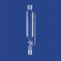[LLG] Embudos de decantaci&oacute;n, cil&iacute;ndricos, con tubo de compensaci&oacute;n de presi&oacute;n, vidrio borosilicato 3.3, con llave de vidrio