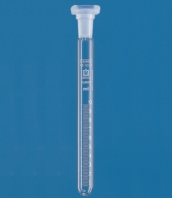 Tubos de ensayo, vidrio de borosilicato 3.3, con tap&oacute;n PP