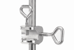 Gittermuffe, Temperguss/verchromt, Winkel 90&deg;