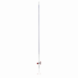 Bureta con llave de paso est&aacute;ndar recta, DURAN&reg;, clase AS, con llave de PTFE
