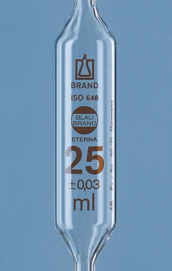 Vollpipetten, AR-glas®, Klasse AS, 1 Marke, braun graduiert