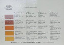 Tabla de comparacion de colores