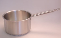 Saucepan with handle, tall form, stainless steel 18/10