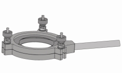 Conector esmerilado plano