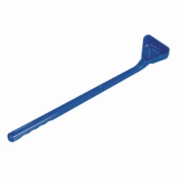 Cucharas desechables, mango largo, PS, azul