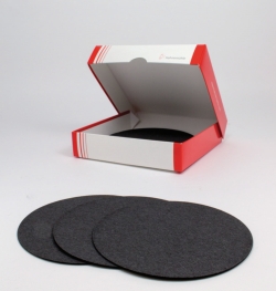 Filtrierpapier, 508, qualitativ mit Aktivkohle, Rundfilter