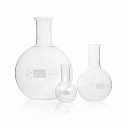 Frascos de fondo plano, DURAN&reg;, cuello estrecho