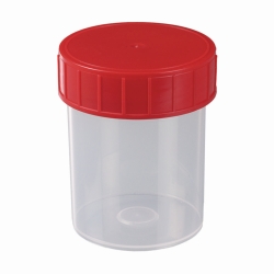 Probenbecher, PP, mit Schraubdeckel, LDPE