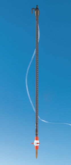 Bureta compacta autom&aacute;tica, vidrio &aacute;mbar, clase AS, BLAUBRAND&reg;