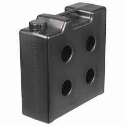 Bidones de ahorro de espacio, HDPE, conductores de electricidad, sin conexi&oacute;n roscada