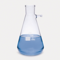 Matraces de filtraci&oacute;n, forma de Erlenmeyer, vidrio de borosilicato 3.3