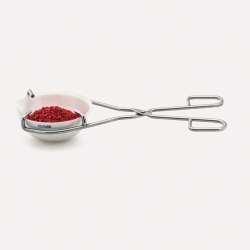 Pinza para crisoles, acero cromado