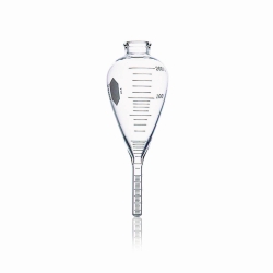 Tubos de centr&iacute;fuga ASTM, en forma de pera, con base c&oacute;nica, vidrio de borosilicato 3.3, 200 %