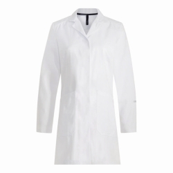 Labormantel Damen Typ 7095, 100 % Baumwolle, reinwei&szlig;