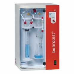 Steam Distillation S 3 with automatic addition of NaOH and H2O  with automatic extraction of sample residues and 10 programmes