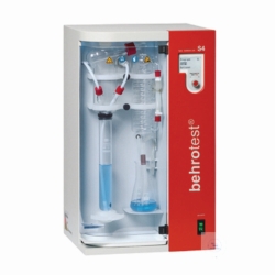 Wasserdampfdestillierer S 4 mit automatischer Zugabe von NaOH und H2O und H3BO3 mit automatischer Absaugung der Probenreste und mit 99 Programmen