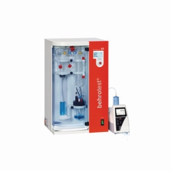 Wasserdampfdestillierer S 5 mit automatischer Zugabe von NaOH und H2O und H3BO3 mit automatischer Absaugung der Probenreste und mit 99 Programmen und einer Anschlussm&ouml;glichkeit f&uuml;r externen Titrator
