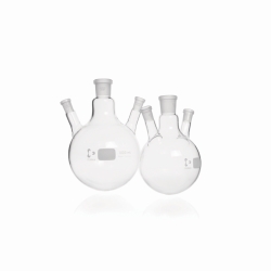 Triple neck round bottom flasks, with angled side necks, DURAN&reg;
