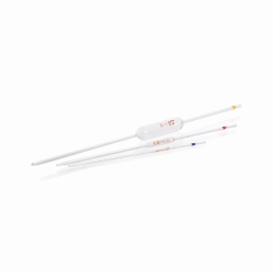 Volumetric pipettes, soda-lime glass, class B, brown graduation