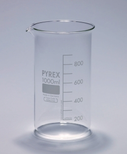 Becherglas, Pyrex®, niedrige Form, schwere Ausführung
